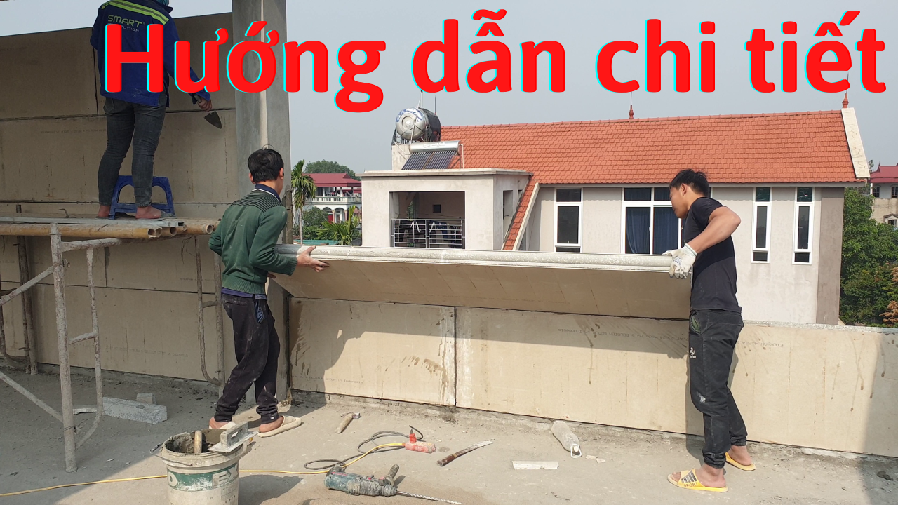 Hướng dẫn thi công lắp ghép Tường bê tông nhẹ EPS Kim Long 